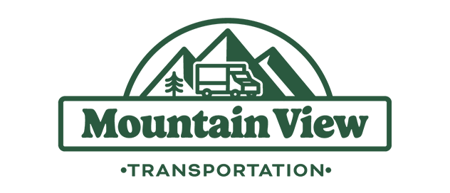Mountain view transportation logo